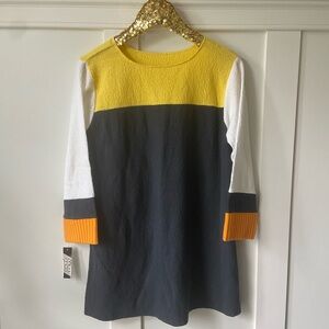 Margaret Winters Yoked Shift Tunic/Dress Colorblock NWT